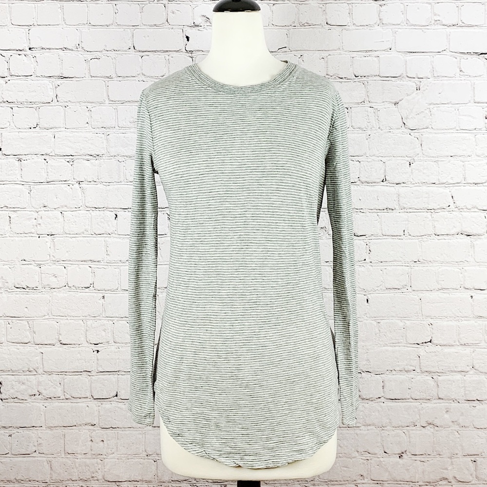 GAP ~ Slub Knit Striped Long Sleeve Tee Size M